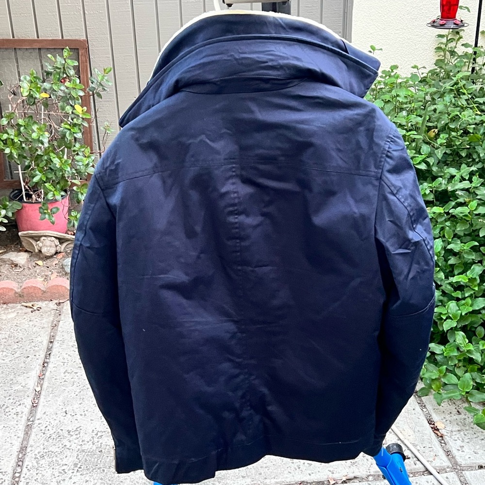 Cos Navy Jacket With Shearling Collar - image 5